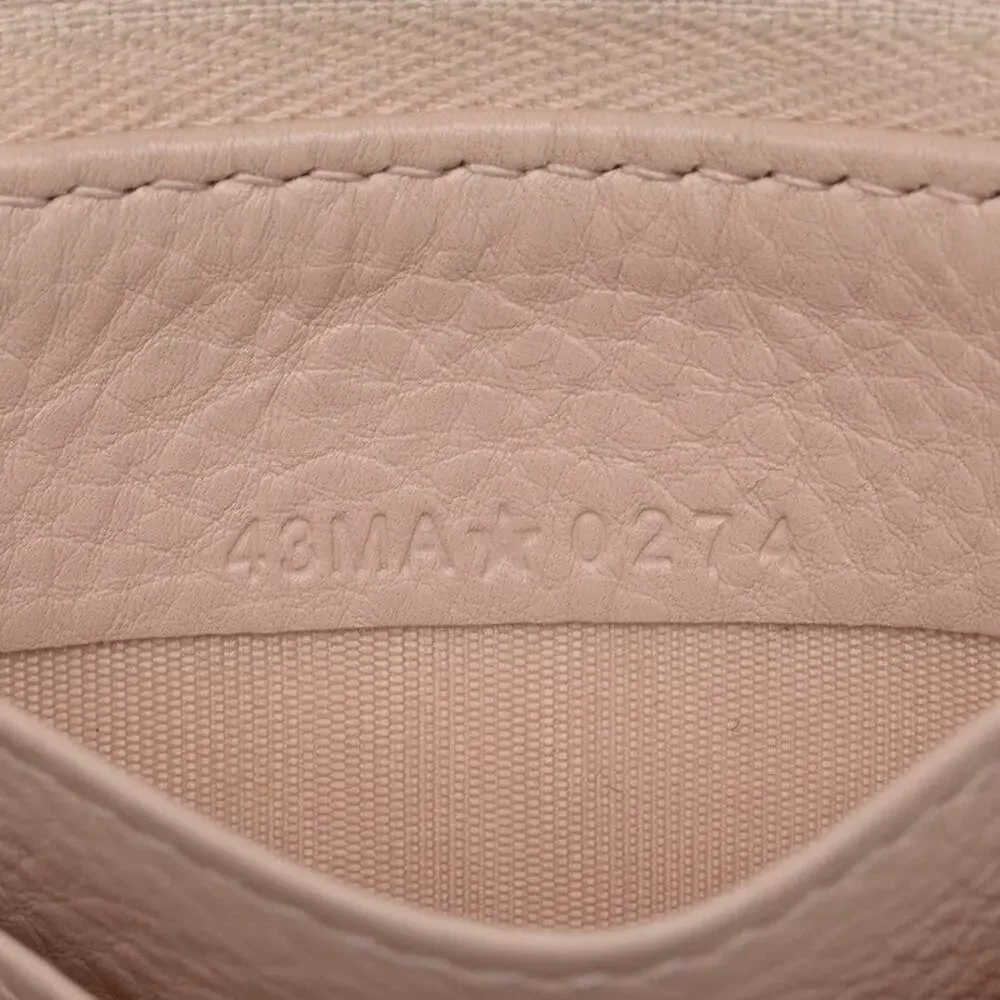 Dior Cannage Lambskin Leather Caro Coin Purse Pink
